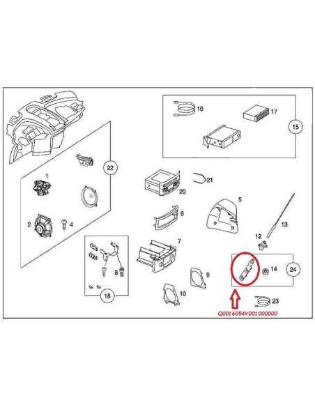 Supporto base antenna Smart Roadster