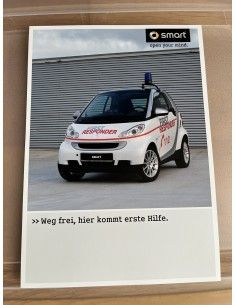 Fiche de brochure et dépliant pour les premiers intervenants de la Smart fortwo 451