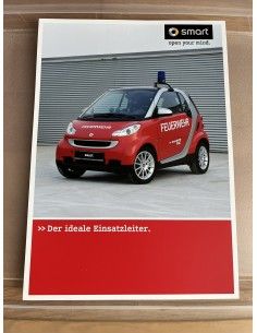 Smart fortwo 451 Brochure Voiture de pompiers Fiche Dépliant