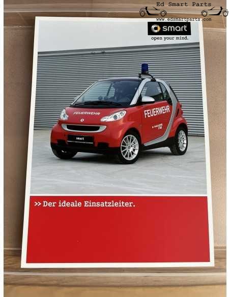 Smart fortwo 451 Brochure Brandweerauto Blad Folder