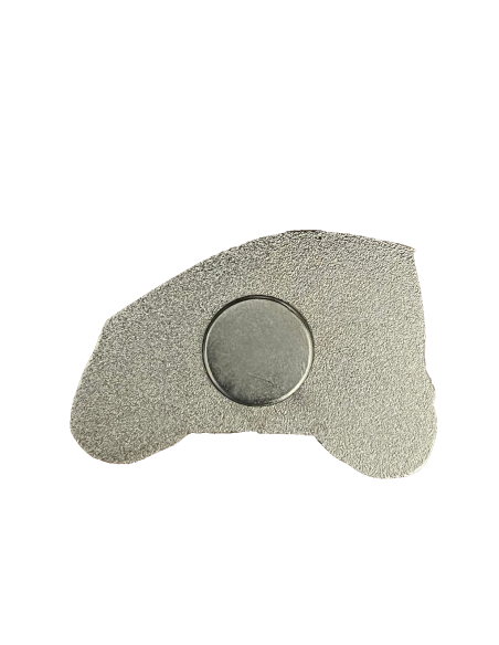 Calamita cromata per auto Smart, decorazione con silhouette Smart Fortwo e magnete per frigorifero Calamita cromata per auto Smart, decorazione con silhouette Smart Fortwo e magnete per frigorifero