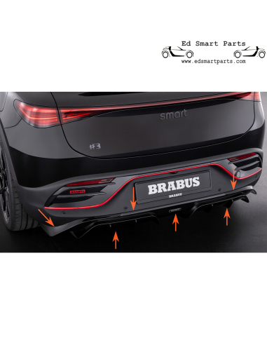 BRABUS rear diffusor Smart ♯3 HC-11
