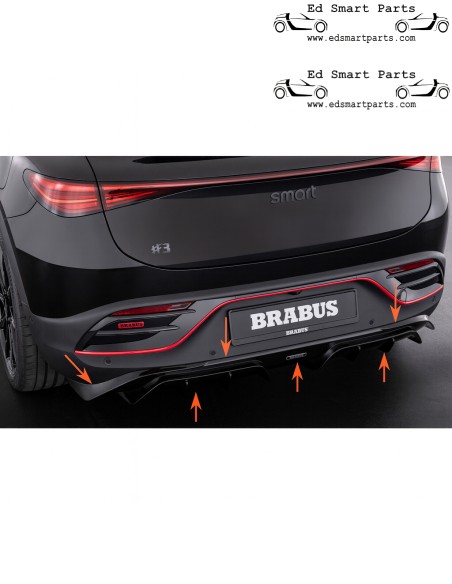 BRABUS rear diffusor Smart ♯3 HC-11