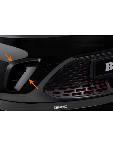 Fixations de jupe avant BRABUS prises d'air Smart ♯3 HC-11