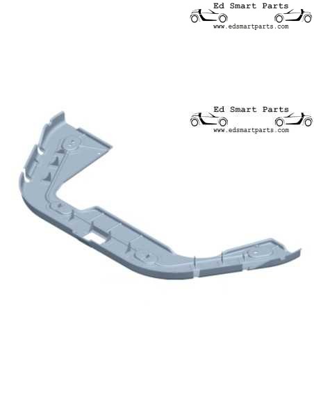 Cache de protection sous plateau pour Smart Forfour 453 A4535240400