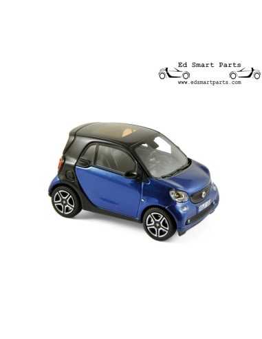 Norev Smart 453 Fortwo Coupe Proxy Black/Blue Model Car 1:43
