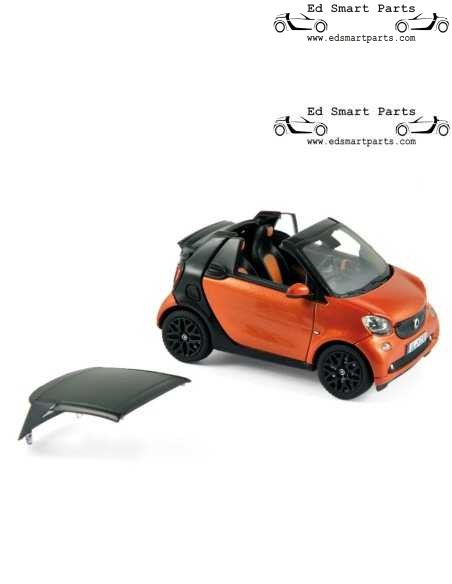 Norev Smart 453 Fortwo Cabrio Modelauto 1:43 Oranje/Zwart