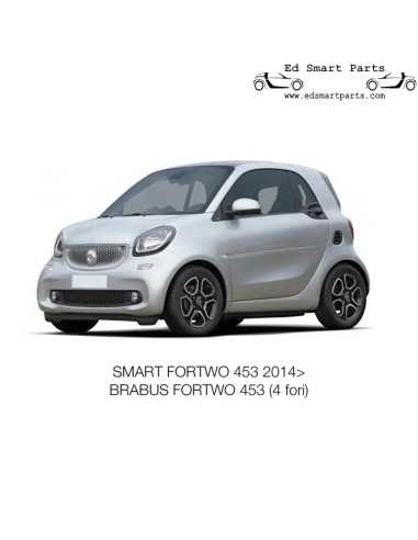 Kit distanziali ruote in alluminio per Smart ForTwo 453 - 4x16,5mm inclusi bulloni ruota