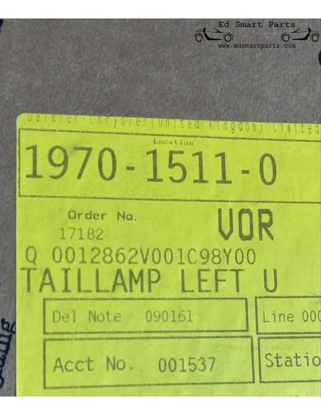 OEM Smart Part Q0012862V001C98Y00 Left Taillight RHD UK Japan Vehicles Only