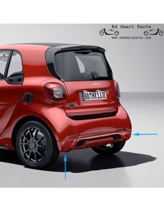 Difusor traseiro Brabus genuíno para Smart FORTWO (453) - Preparado A4538804102