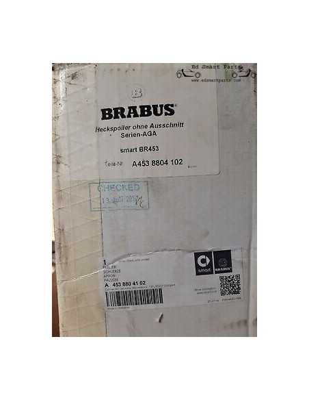 Diffusore posteriore Brabus originale Smart FORTWO (453) - Primerizzato A4538804102