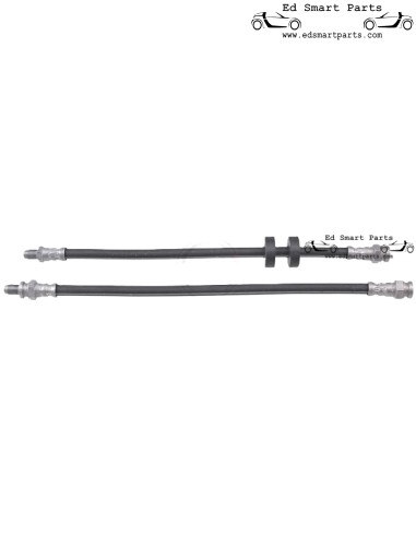 Flexibles de frein arrière neufs, côtés gauche et droit, compatibles avec les modèles Smart Roadster 452 et Fortwo 450.