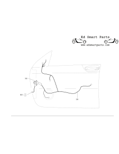 A4545402505 Smart ForFour Cable de puerta delantera izquierda