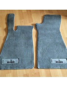 New set original LHD OEM BRABUS Grey Velour Floor Mats - Smart roadster