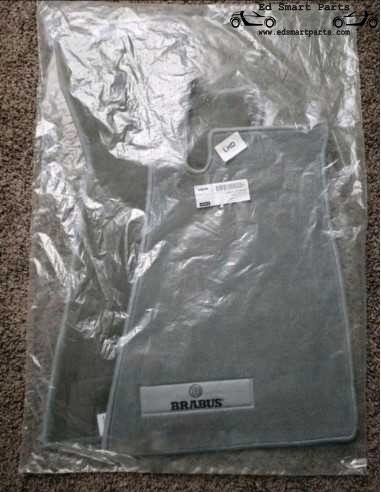 Nuovo set originale LHD OEM BRABUS Tappetini in velluto grigio - Smart roadster