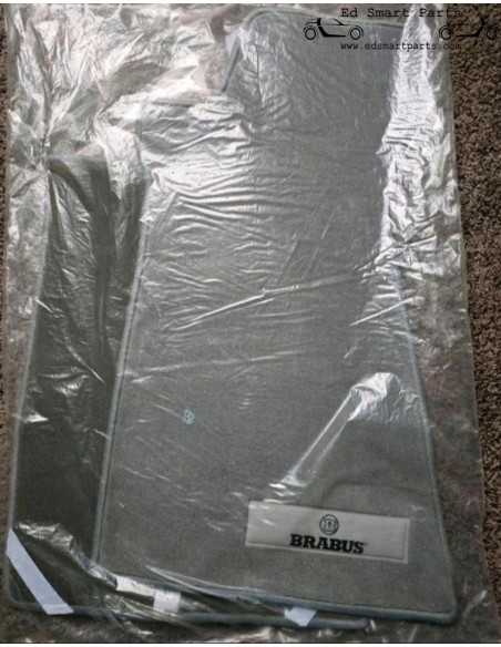 New set original LHD OEM BRABUS Grey Velour Floor Mats - Smart roadster