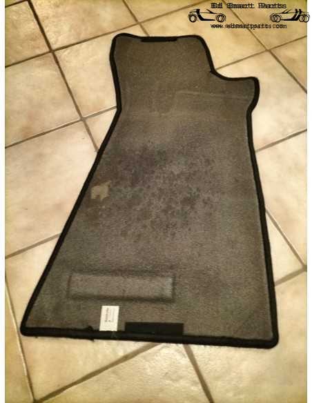 Tapis de sol d'origine BRABUS en velours noir pour Smart Roadster (conduite à gauche)