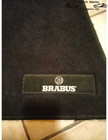 Tapetes de veludo preto originais BRABUS para Smart Roadster (para volante à esquerda)