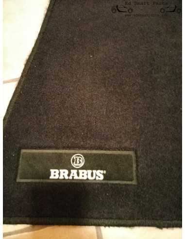 Tappetini originali in velluto nero BRABUS LHD OEM - Smart roadster