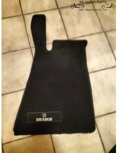 Alfombrillas originales de terciopelo negro BRABUS con volante a la izquierda (OEM) - Smart Roadster 2