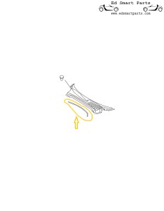 Guarnizione Smart Roadster 452 per il pannello di aspirazione dell'aria fresca Q0013015V002000000