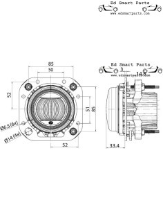 Kit de phares LED pour Smart Roadster (Coupé) uniquement (véhicules avec conduite à gauche) 2