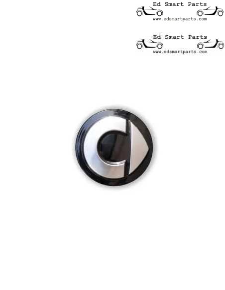 Enjoliveur Smart ♯1 ♯3 ♯5 noir argent, cache-moyeu de roue authentique Smart