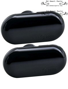 Clignotants latéraux à LED pour Smart ForTwo 453 (paire) lentilles fumées ou transparentes