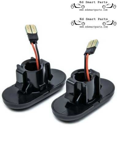 Nuevos intermitentes laterales LED Smart ForTwo 453, par de intermitentes con lente ahumada o transparente.