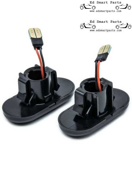 Clignotants latéraux à LED pour Smart ForTwo 453 (paire) lentilles fumées ou transparentes