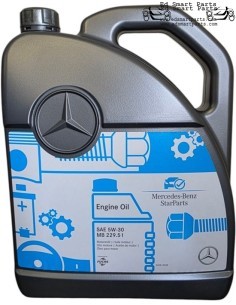 Huile moteur Mercedes 5W-40 MB 229.5 - 1 bidon de 5 litres A000989920213AIFE