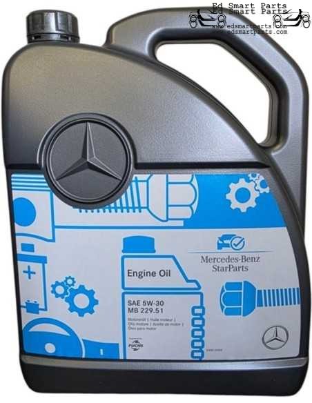 Huile moteur Mercedes 5W-40 MB 229.5 - 1 bidon de 5 litres A000989920213AIFE