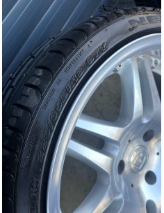 Complete set GEBRUIKTE Smart Roadster Brabus 18 inch lichtmetalen Monoblock velgen met NIEUWE banden 2