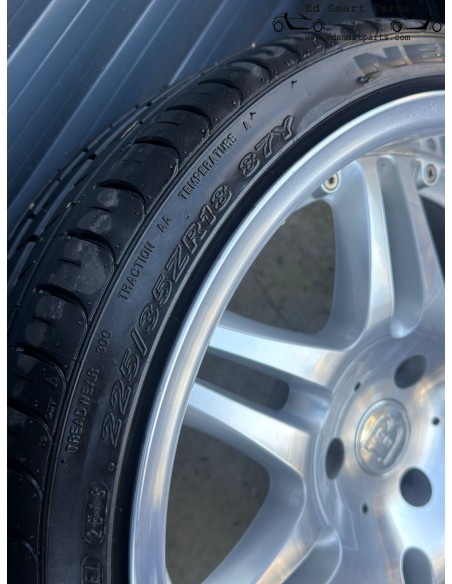 Full set of USED Smart Roadster Brabus 18 inch alloy Monoblock wheels with NEW tyres