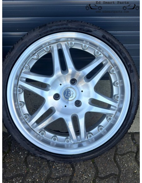 Full set of USED Smart Roadster Brabus 18 inch alloy Monoblock wheels with NEW tyres