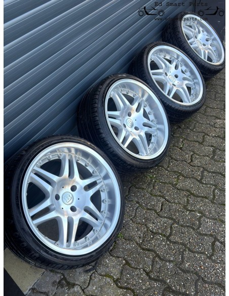 Vollständiger Satz gebrauchter Smart Roadster Brabus 18-Zoll-Monoblock-Leichtmetallräder mit NEUEN Reifen