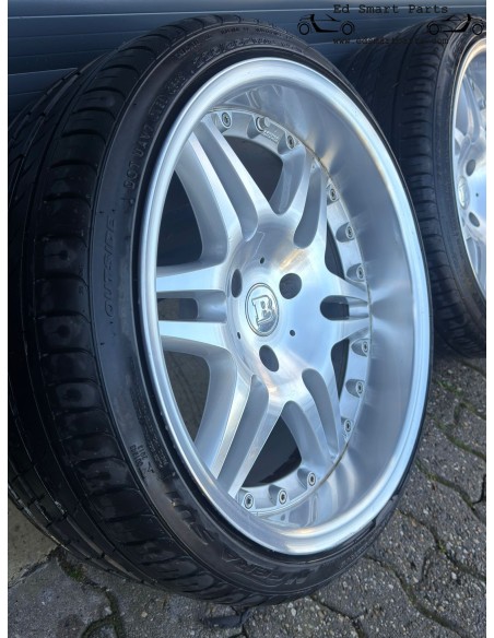 Juego completo de llantas de aleación Monoblock de 18 pulgadas Brabus Smart Roadster USADAS con neumáticos NUEVOS