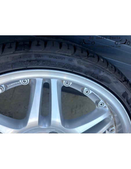 Full set of USED Smart Roadster Brabus 18 inch alloy Monoblock wheels with NEW tyres