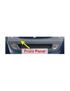 Rejilla frontal texturizada con marco gris plateado del Smart Roadster 2