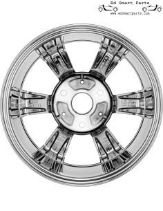 Smart 451 15" 6-spaaks lichtmetalen velg met chroomlook – A4514011902 2