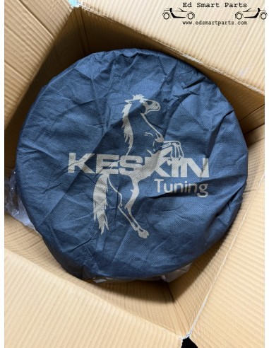 Juego de 4 llantas Keskin KT9 Smartie 6Jx15 ET15 3x112 pintadas en negro.