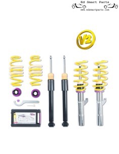 Kit complet de suspensions KW Coilover Variant 2 Inox pour tous les modèles Smart 453