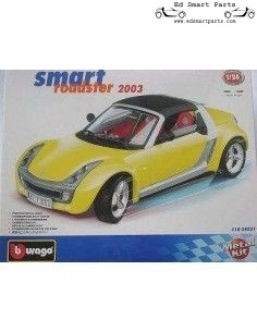 Smart Roadster ShineYellow 2003 Cabrio construction Kit 1/24 Bburago