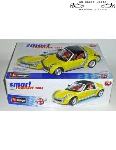 Smart Roadster ShineYellow 2003 Cabrio construction Kit 1/24 Bburago 2
