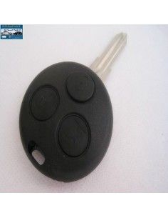 Sleutelhanger met drie knoppen, inclusief elektronica met blanco blad voor Smart Fortwo 450 & Roadster 452 2