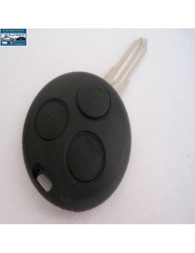 Bouton de trois boutons de porte-clés comprenant l'électronique avec lame  blanche pour SMART fortwo 450 et roadster 452