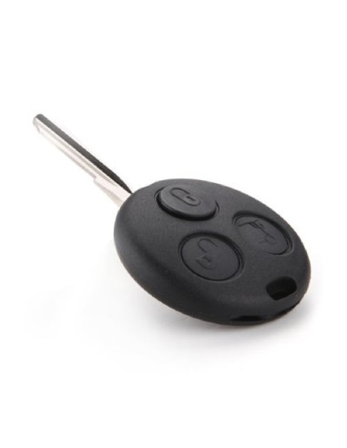 Key fob three button behuizing met Blank Blade voor smart fortwo 450 & roadster 452