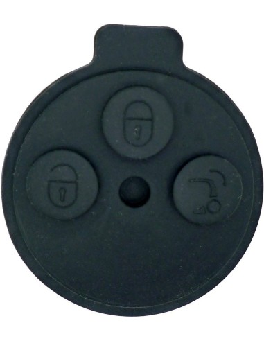 Smart fortwo 451 3 knoppen vervangende remote key case fob knop rubberen pad