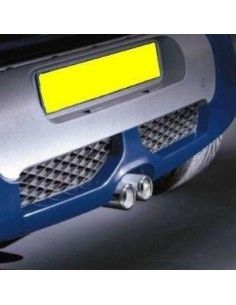 Smart Roadster Achterkant getextureerd middengedeelte zwart