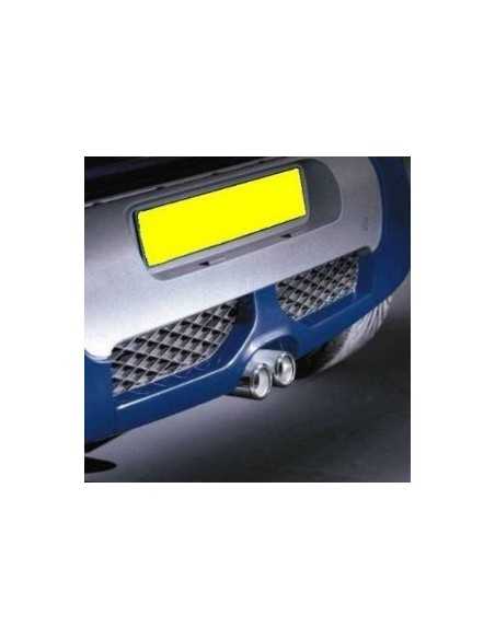 Partie centrale arrière texturée Smart Roadster noire